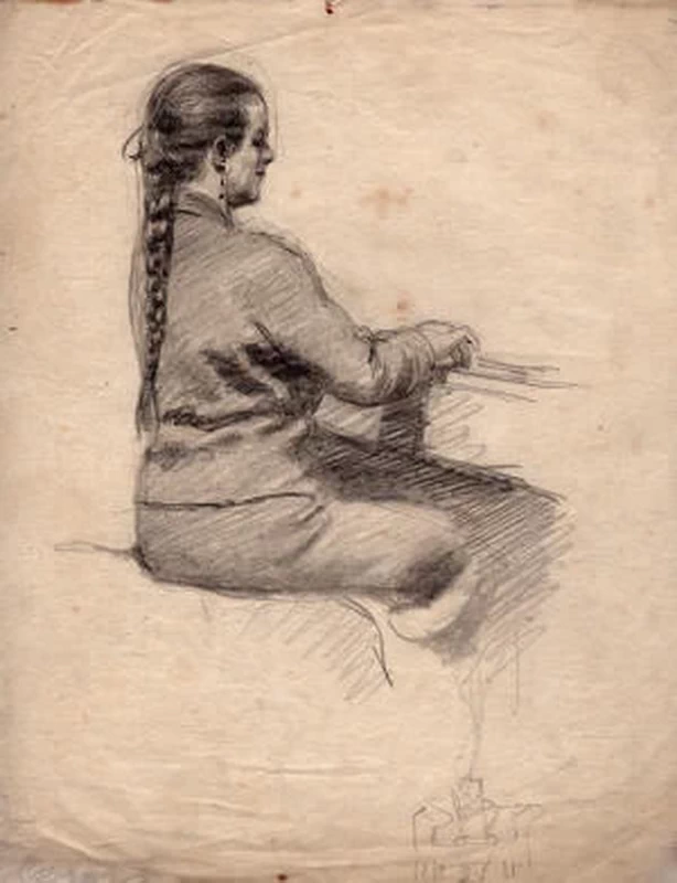 La moglie di Alfred, Teodora al pianoforte 1
